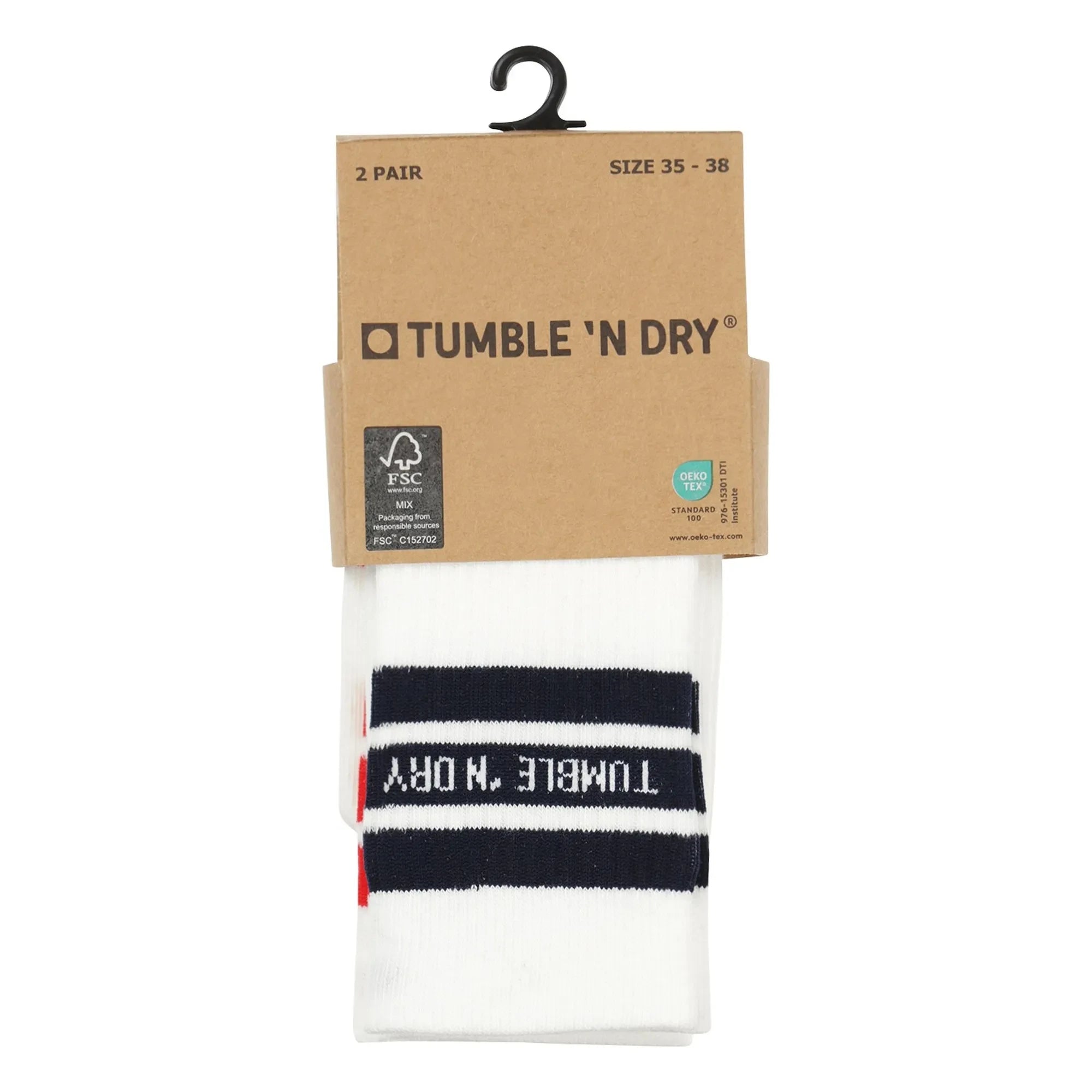 Tumble N'Dry – 2er Socken-Set | Rot