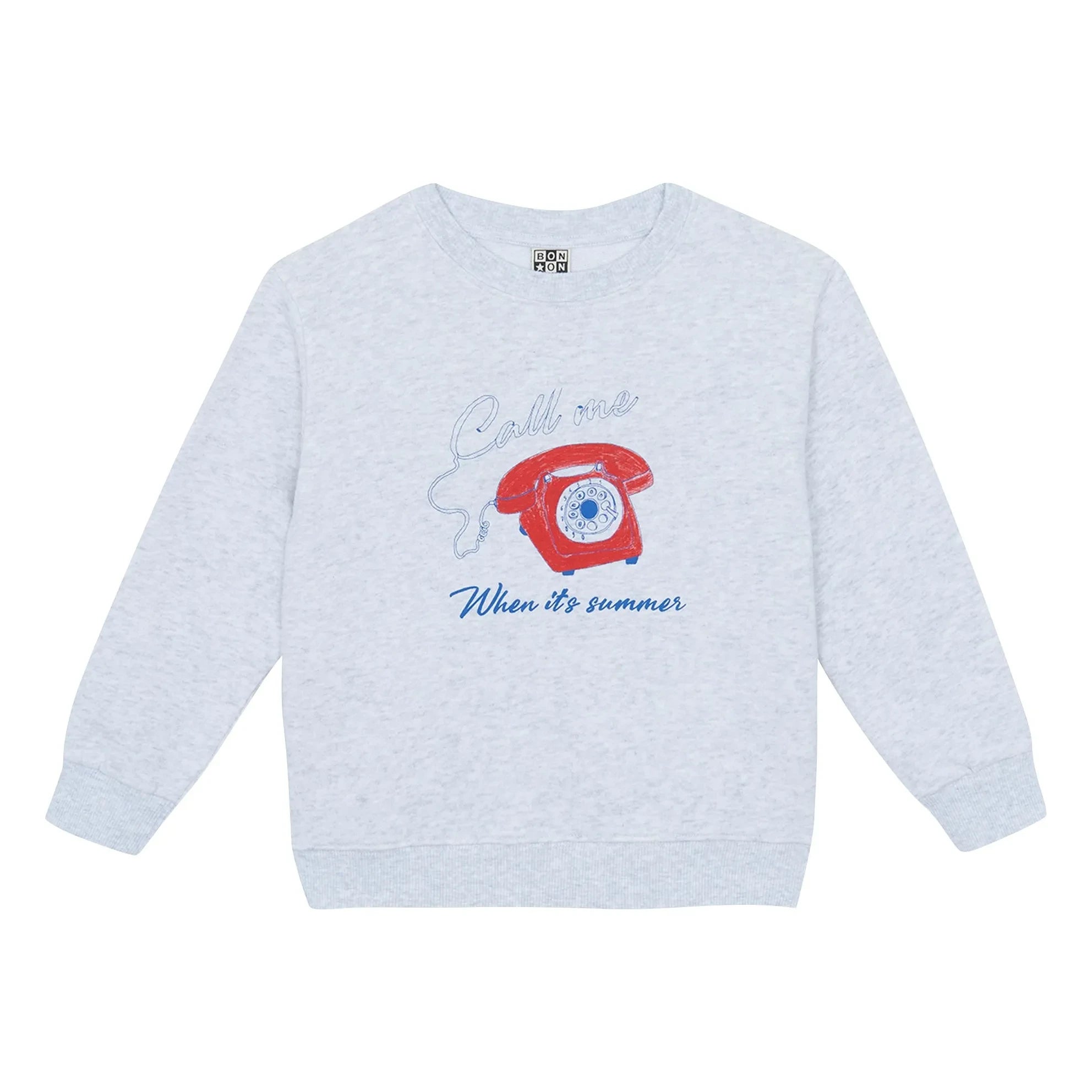 Bonton - Smile Call Me Sweatshirt | Grau