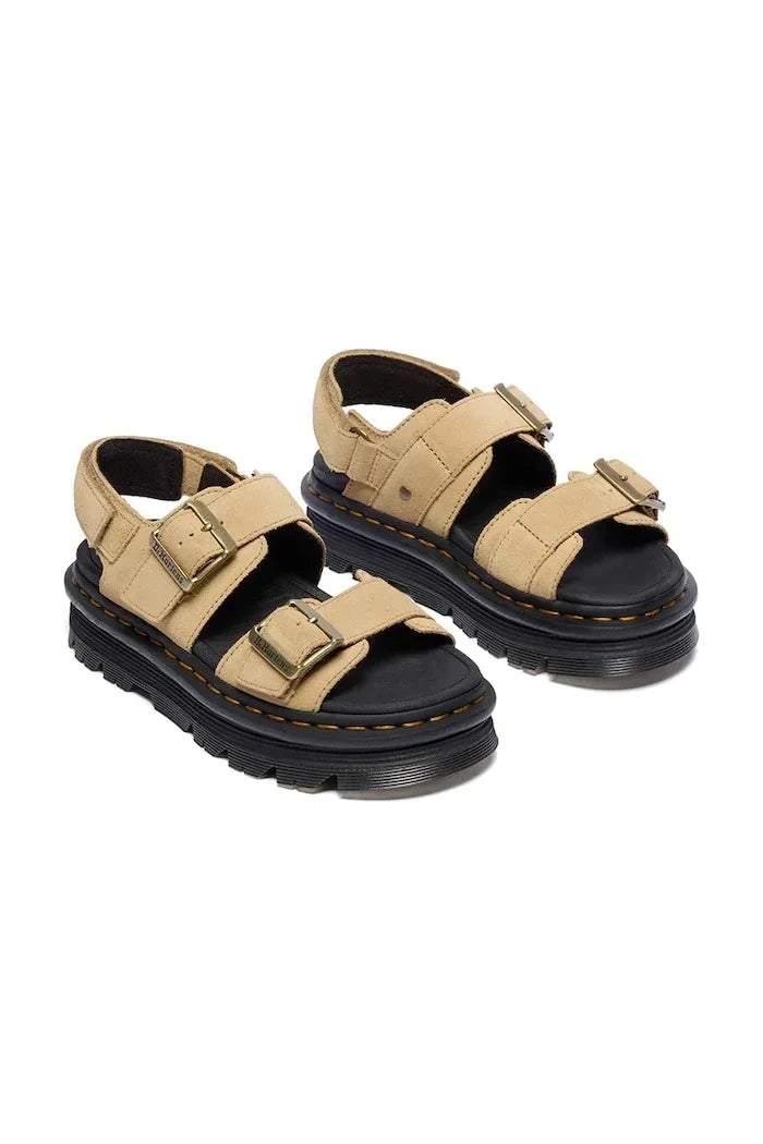 Dr. Martens Damen Wildleder-Plateau-Sandale ZebZag Sandal