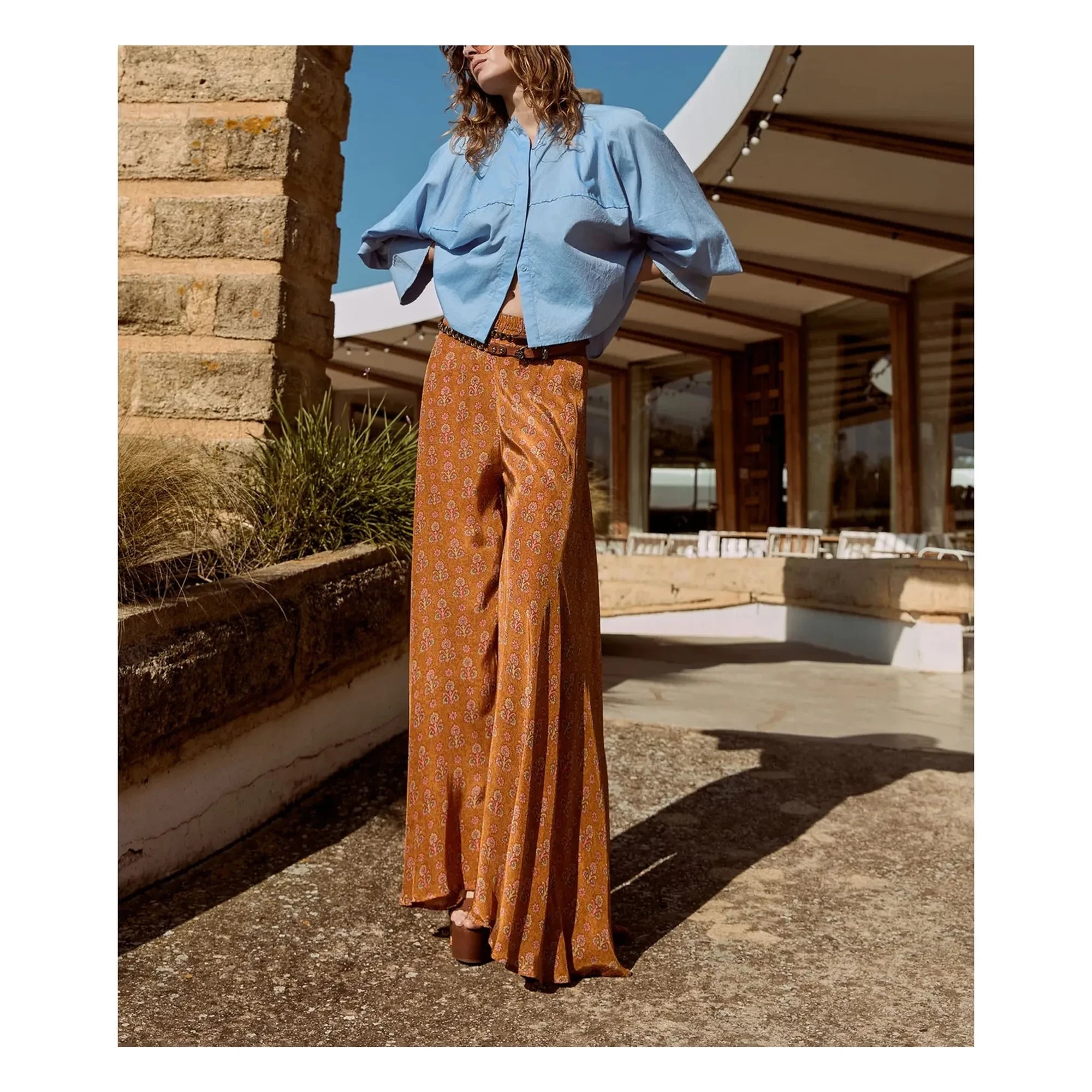 Mes Demoiselles - Soon Baumwoll-Popeline Bluse | Hellblau