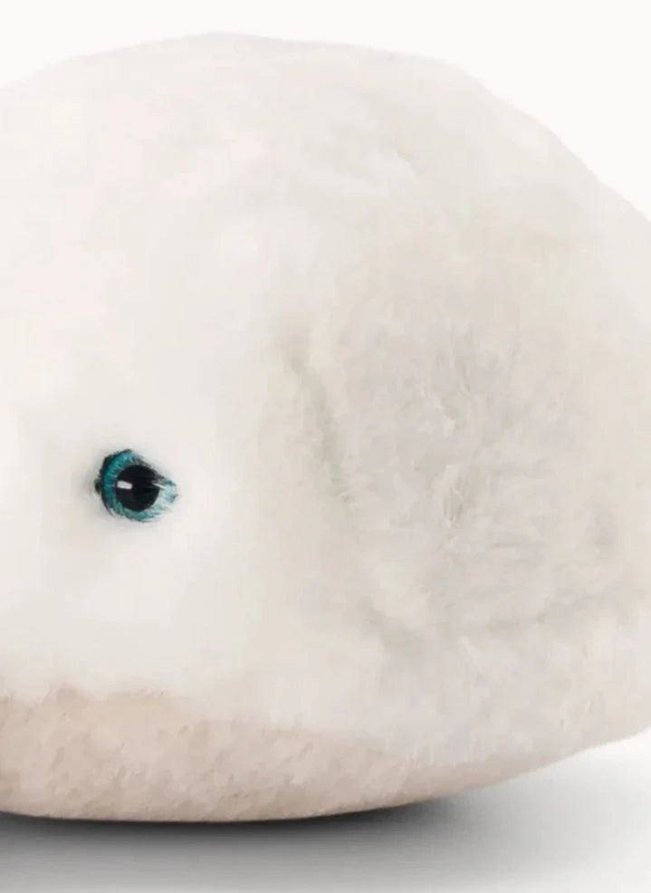 La Pelucherie - Romy Wal Plush Spielzeug, 35 cm | Weiß