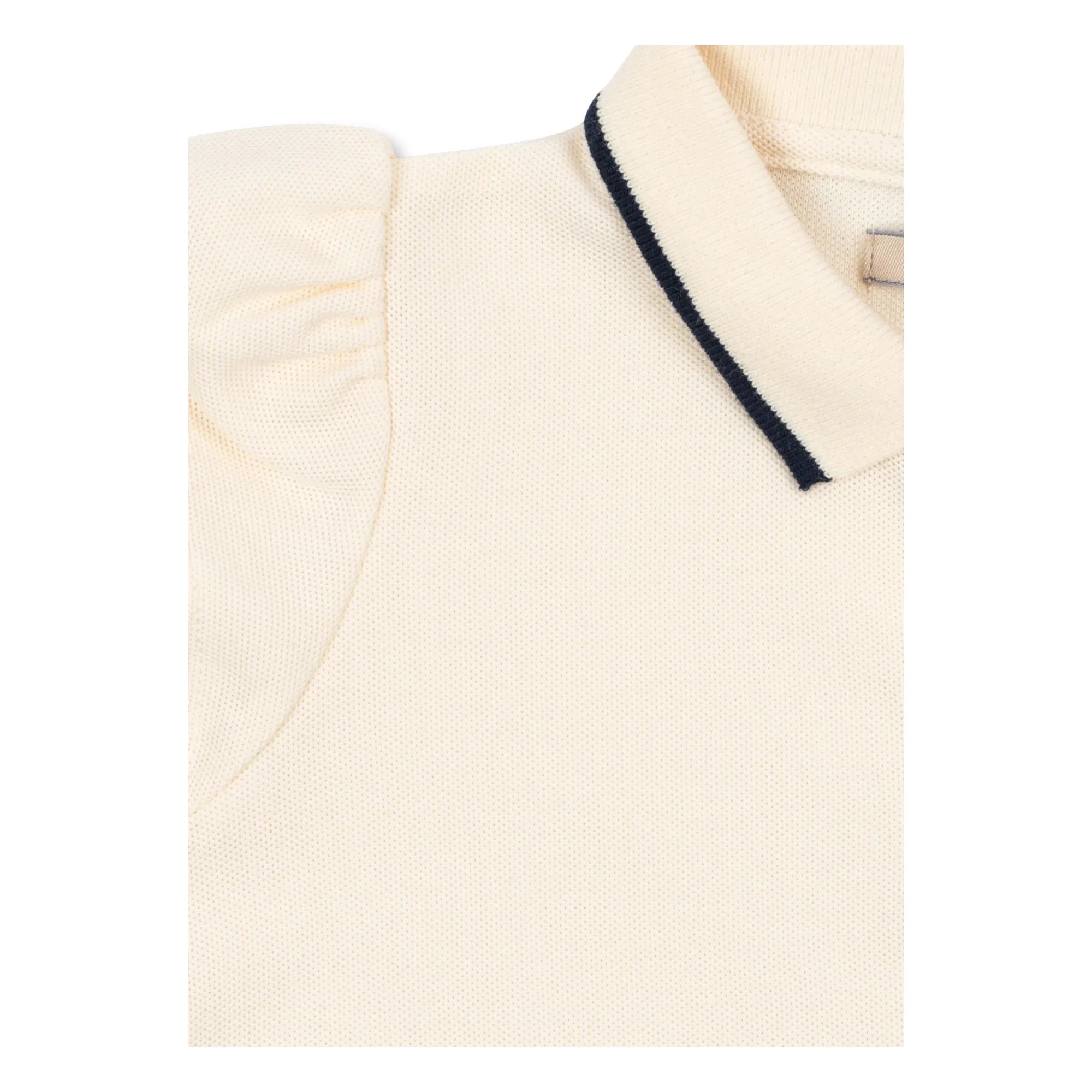 Konges Sløjd - Florita Cerises Bio-Baumwolle Polo T-Shirt | Ecru
