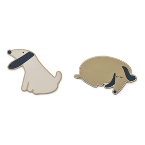 Liewood - Gia Silikon-Beißringe - 2er-Set | Beige