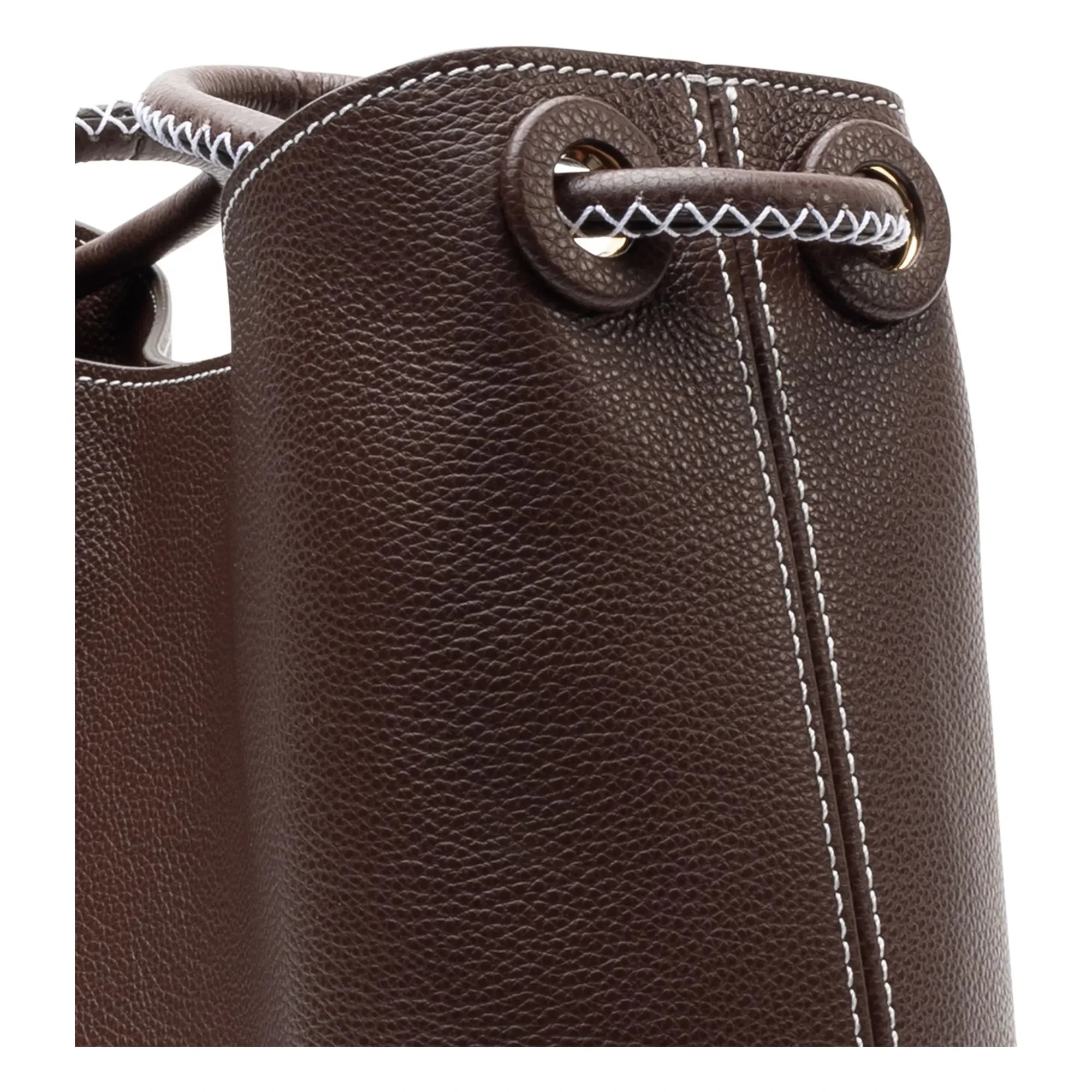 Elleme - Vosges Genarbtes Leder Tasche | Dunkelbraun