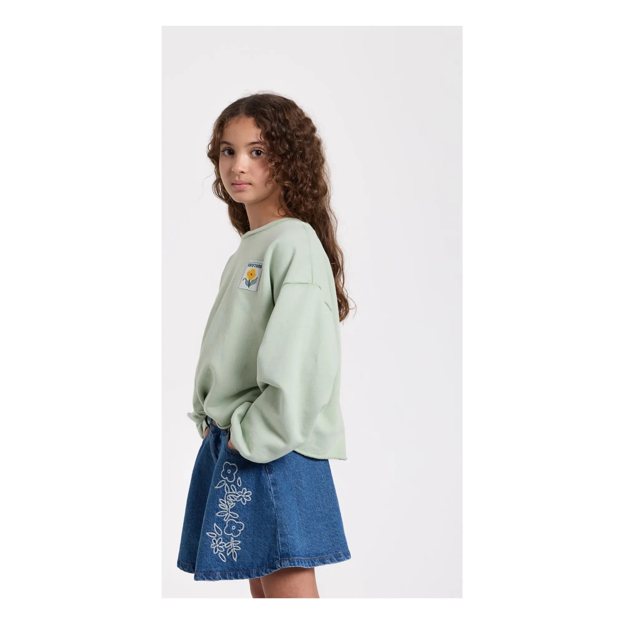 Hundred Pieces - Belmont органik pamuklu sweatshirt | Adaçayı