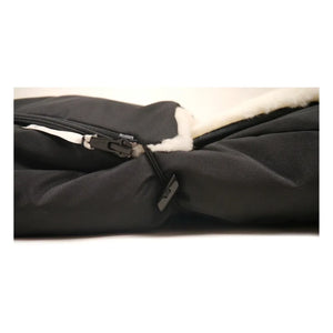 Kaiser - Premium Lammfellfußsack | Schwarz