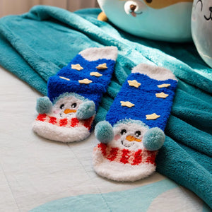 Legami - Kinder Weihnachts-Slipper-Socken Schneemänner - Perfekte Passform!
