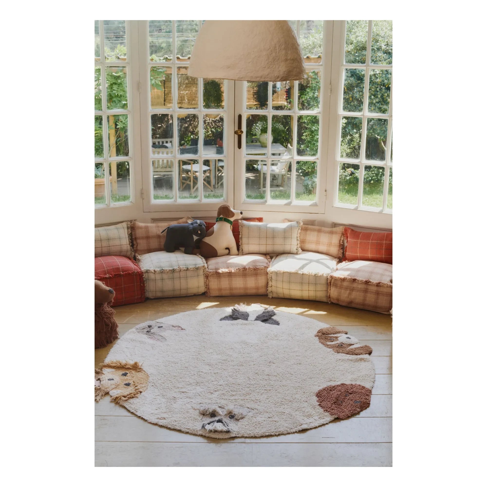 Lorena Canals - Tartan Pouf | Puderrosa
