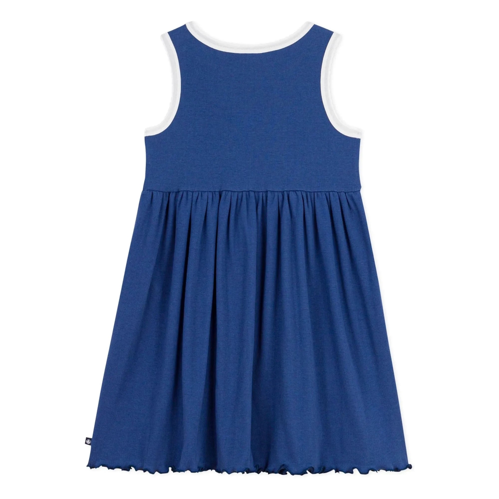 Petit Bateau – Geripptes Kleid | Dunkelblau