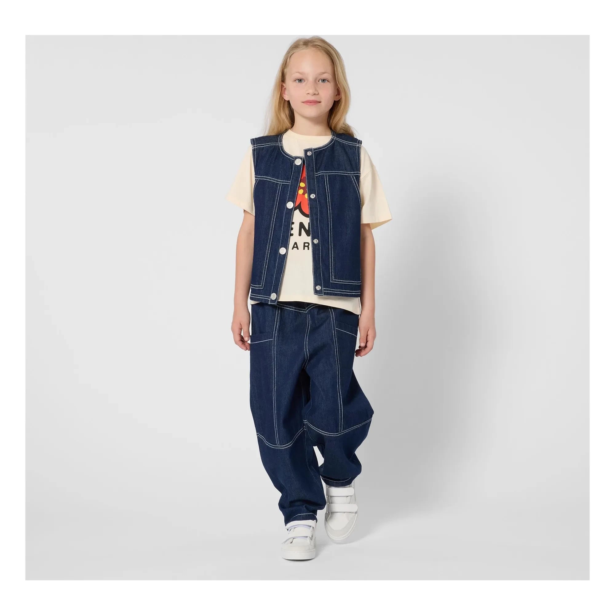 Kenzo - Kenzo Garden Ärmellose Jeansjacke | Dunkelblau