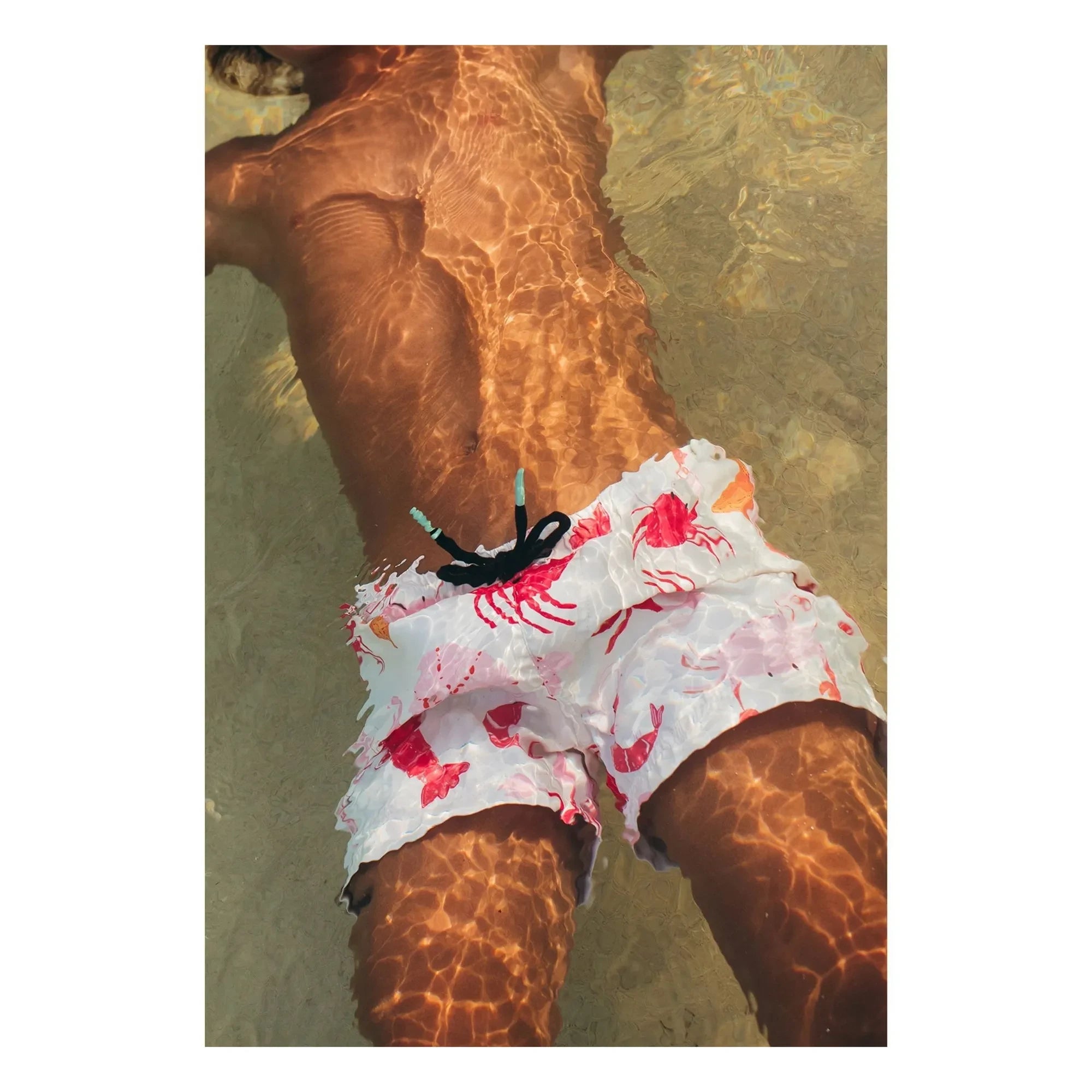 Pepita & Me - Crustacean Badeshorts | Ecru