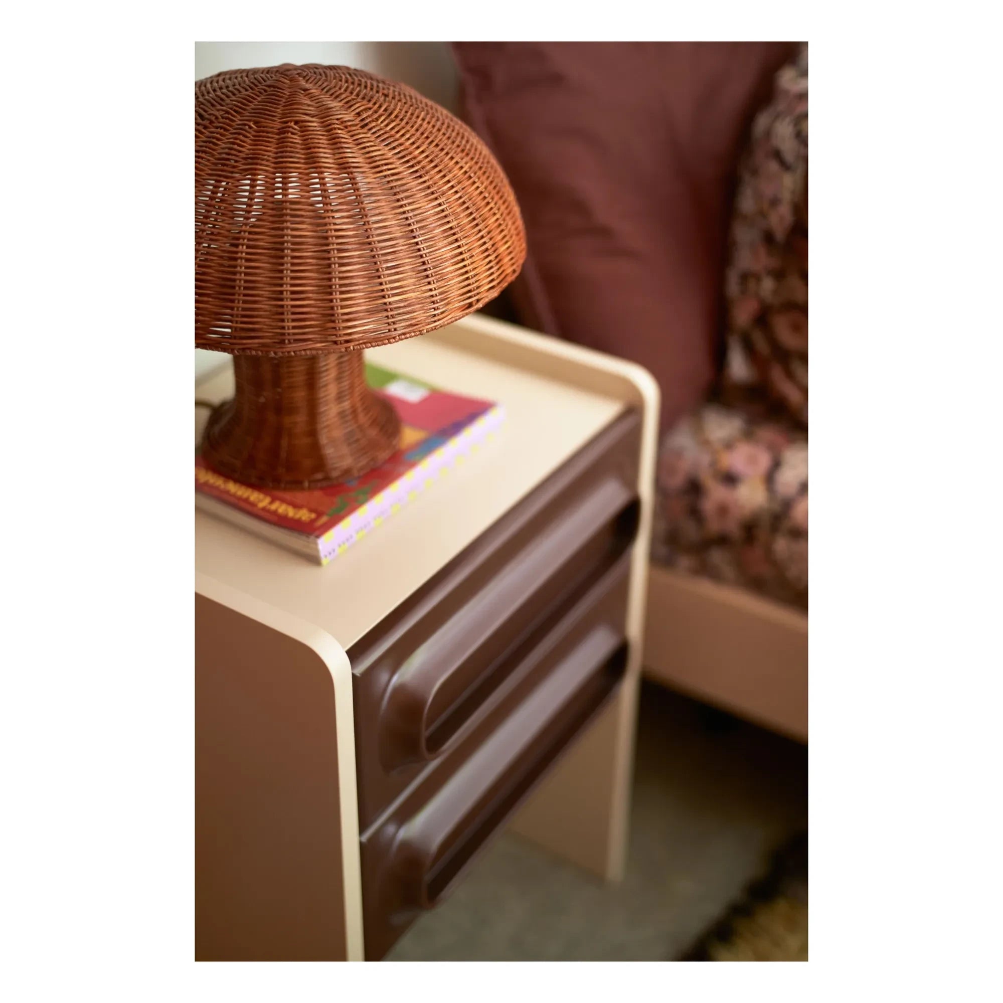 HKliving - Geflochtene Tischlampe
