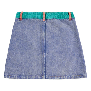 Bobo Choses - Rock aus Bio-Baumwolle mit Farbblock-Design | Blau