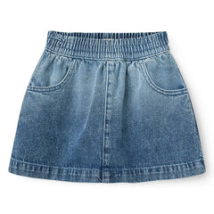 Copenhagen Colors - Denim-Rock mit Blockdruck aus Bio-Baumwolle | Mavi