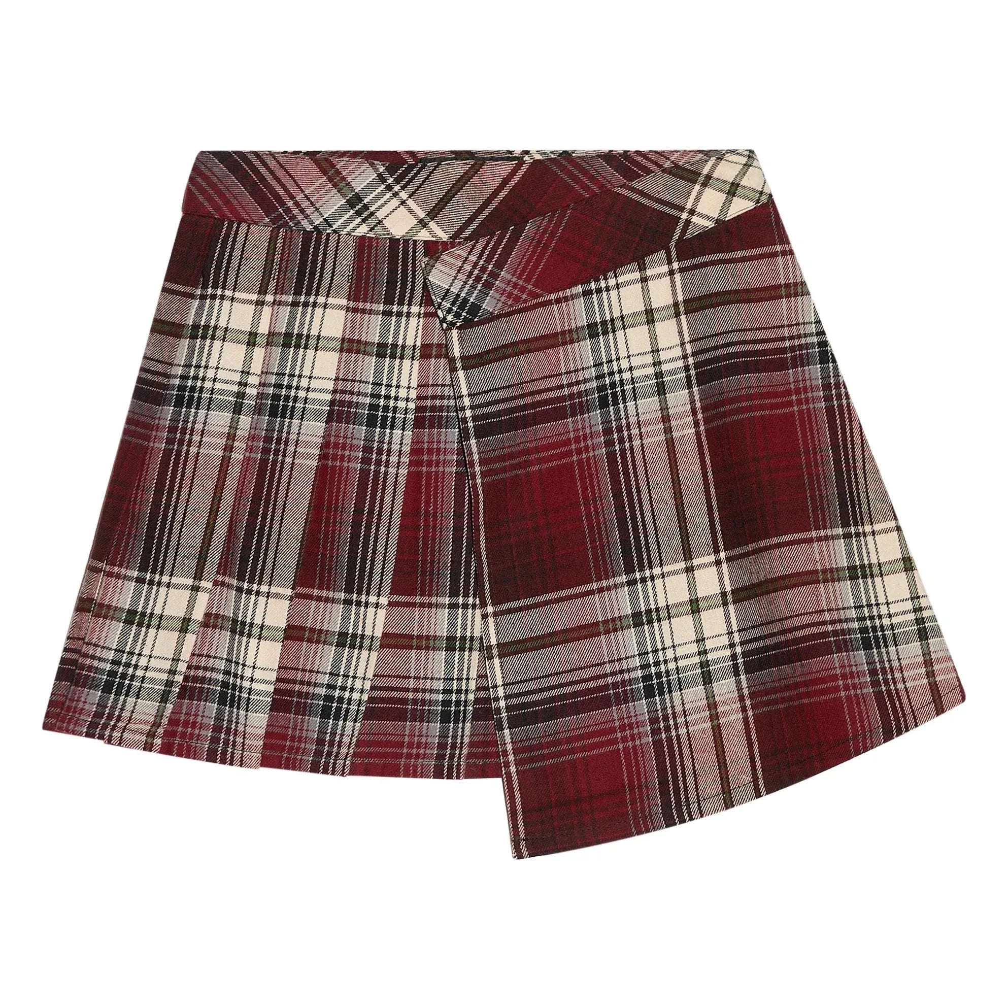 Finger in the nose - Sterling Check Asymmetrischer Rock | Aubergine