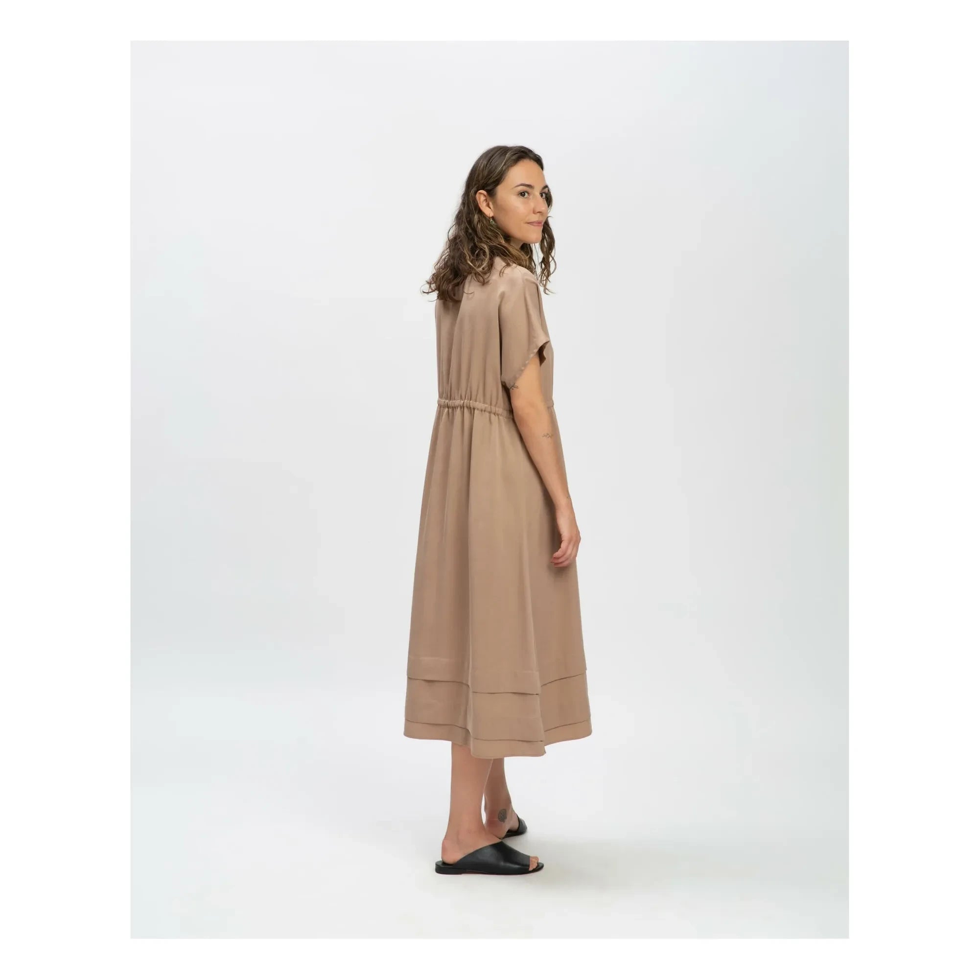 Matona – Tencel-Kleid | Hellbraun
