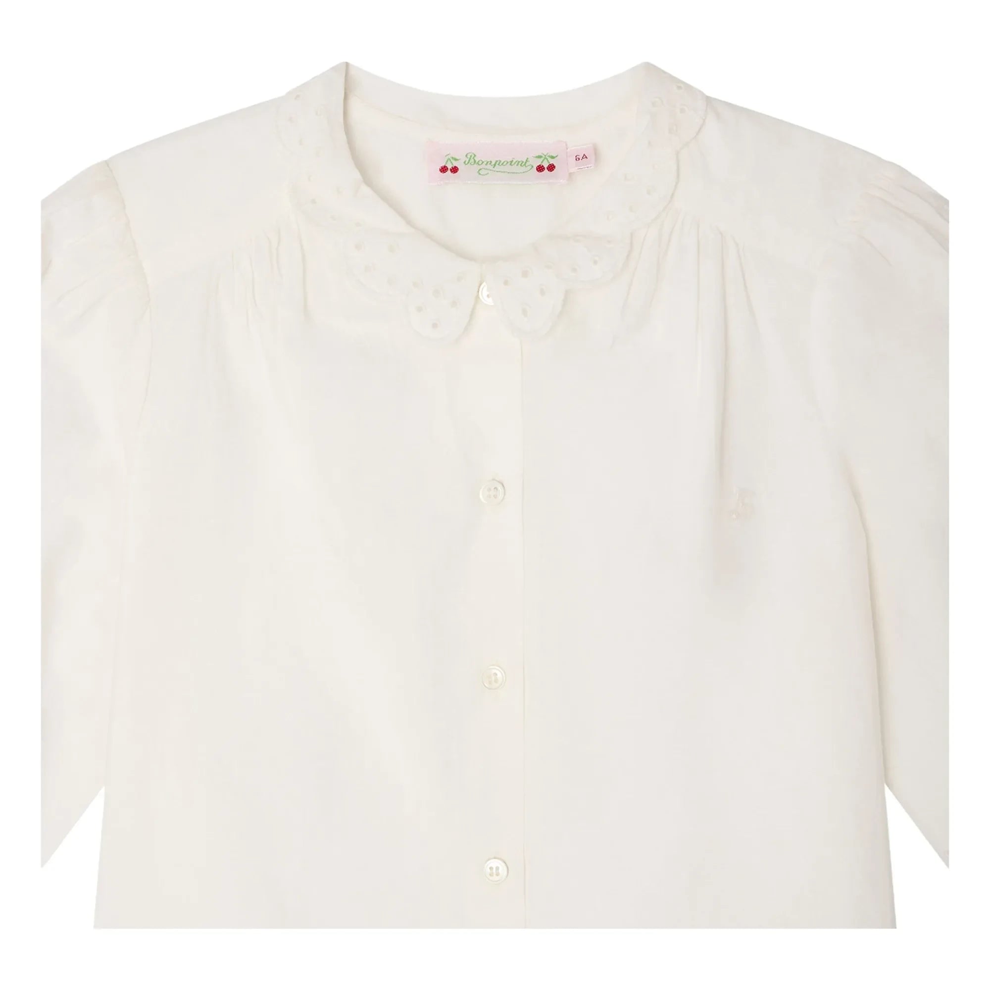 Bonpoint - Lizea Bio-Baumwollbluse | Creme