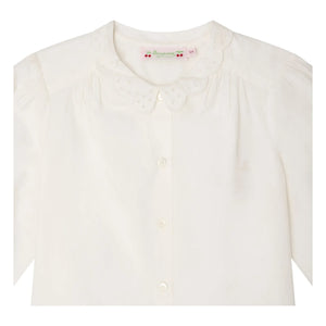 Bonpoint - Lizea Bio-Baumwollbluse | Creme
