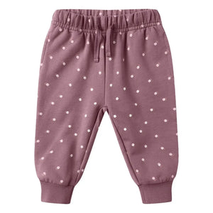 Quincy Mae - Jogginghose aus Bio-Baumwolle mit Tupfenmuster | Magenta
