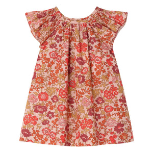 Bonpoint - Carmella Fleurie Bio-Baumwollkleid | Puderrosa