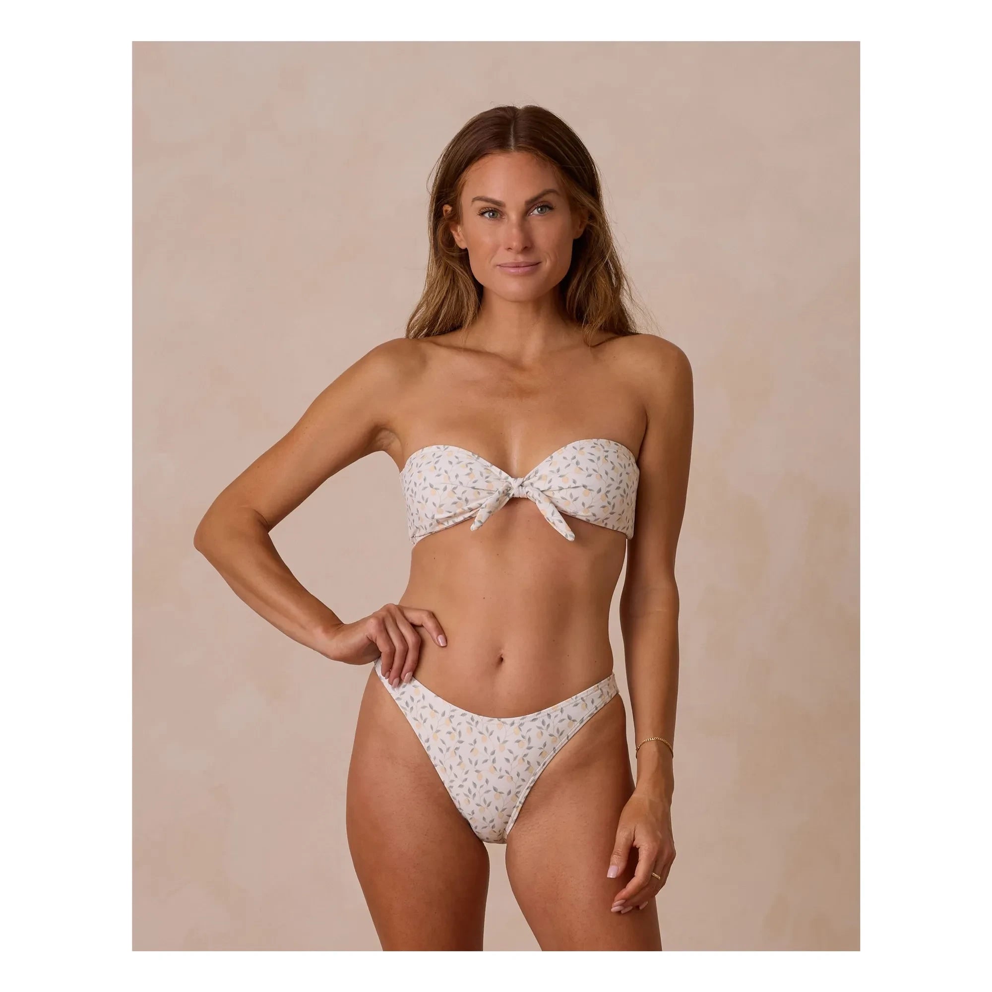 Rylee + Cru - Lemon Jersey-Top aus recycelten Fasern | Creme