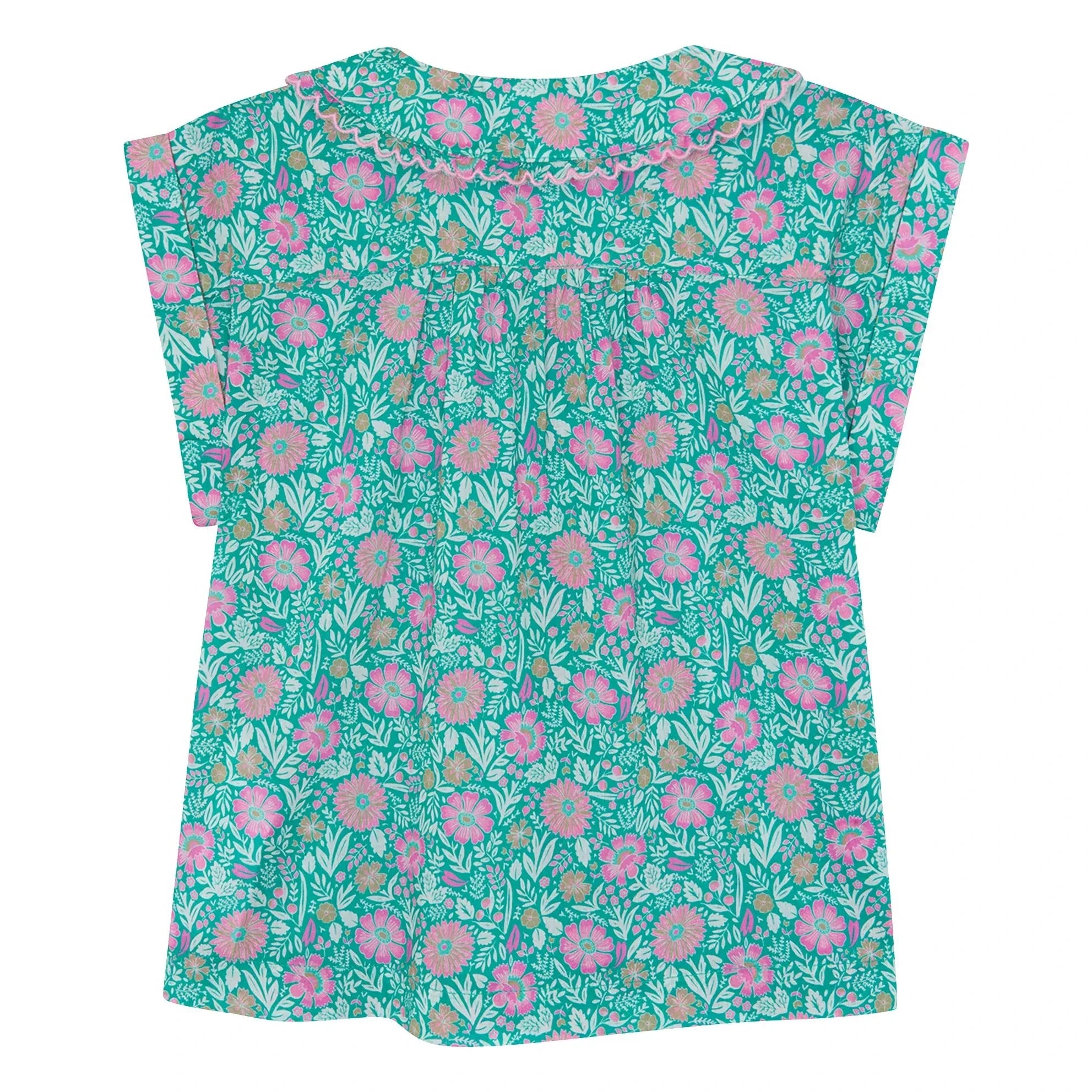 Bonton - Hemd mit Claudine-Kragen Lorelei Flowers | Lila