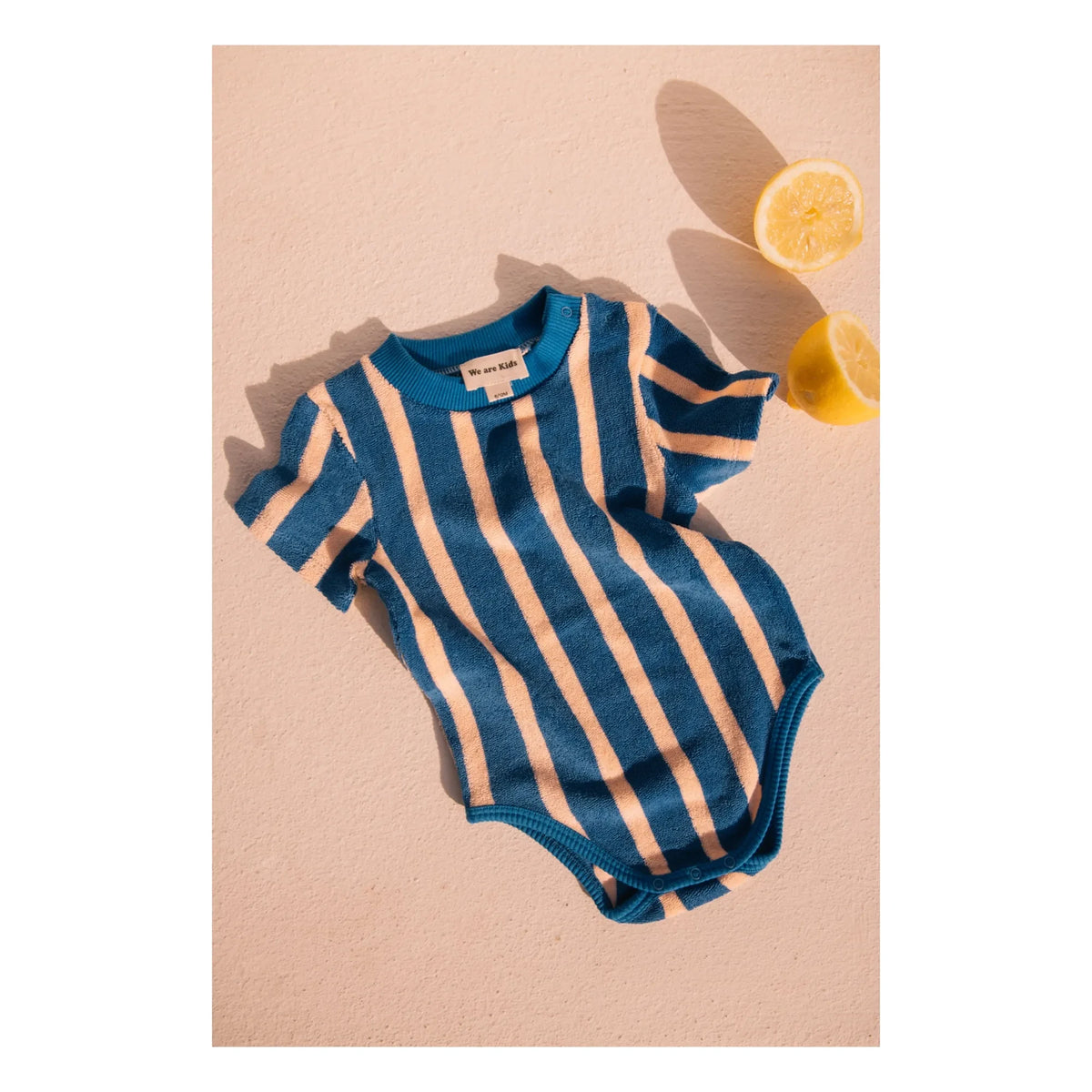 We Are Kids - Gestreifter Body aus Bio-Baumwolle Tom | Blau