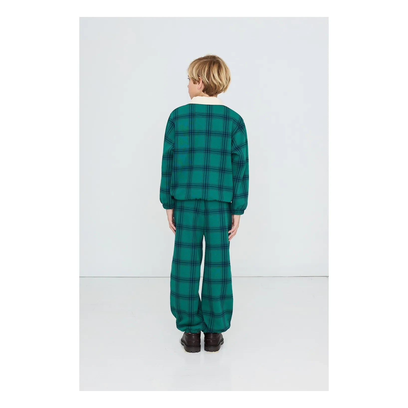 Tinycottons – Kariertes Poloshirt aus Bio-Baumwolle | Grün