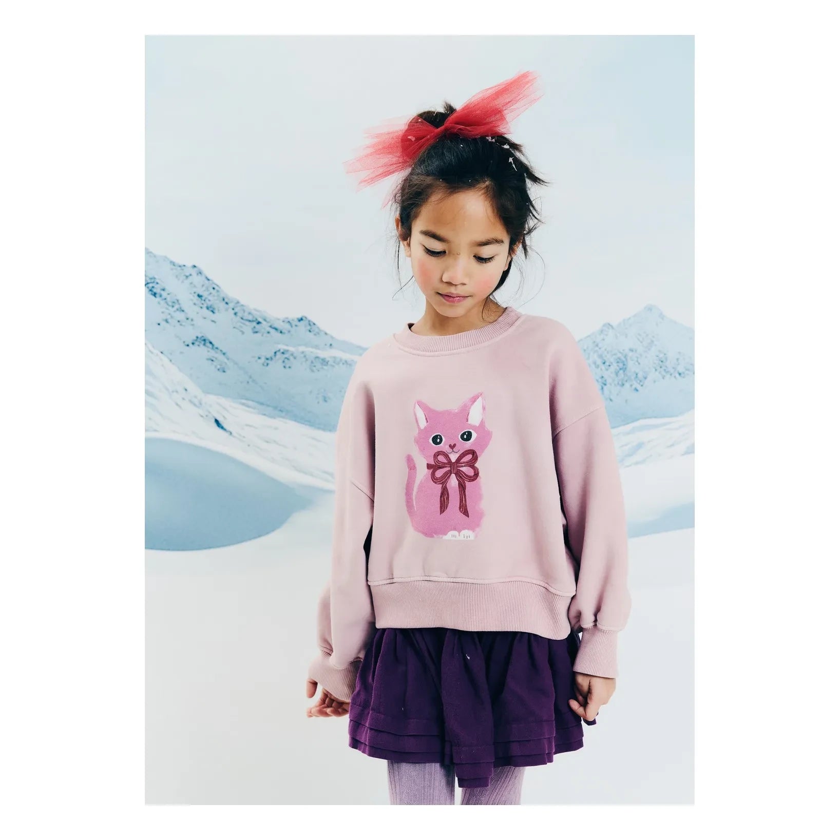 Morley - Zyco Pembe Kedi Sweatshirt | Leylak