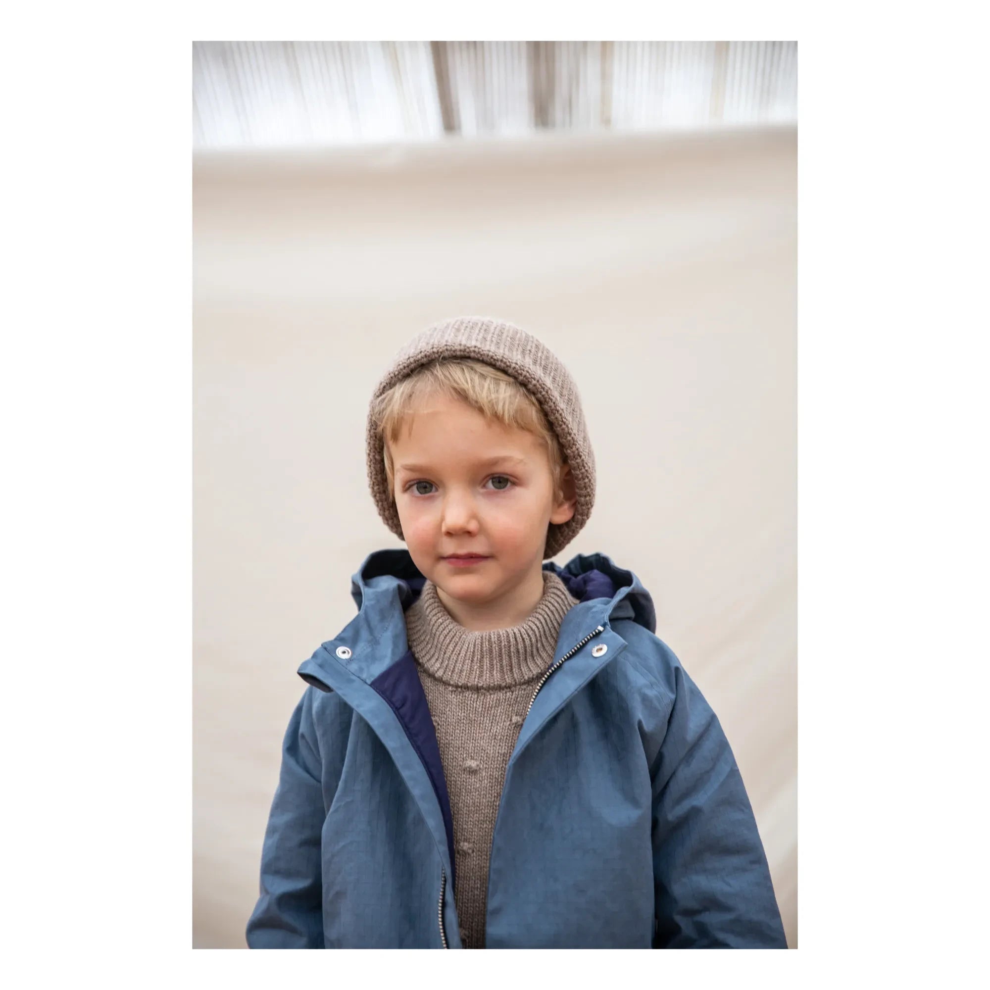 Matona - Recycelte Strickmütze | Taupe Braun
