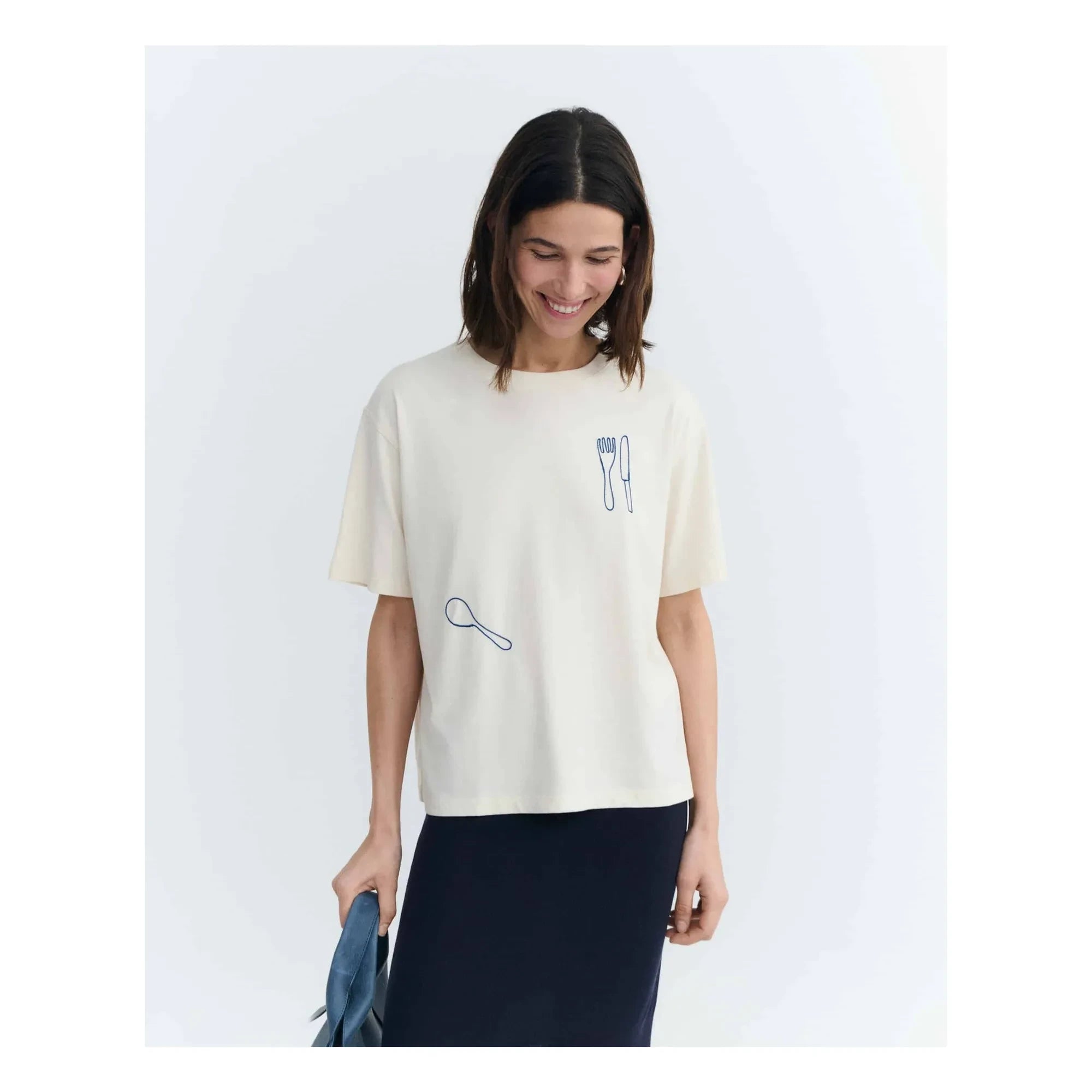 Thinking Mu - Lucia Bio-Baumwoll-T-Shirt | Ecru