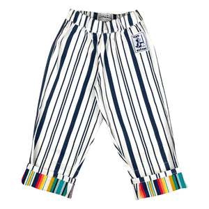 Club Trésor - Biarritz Sunset Gestreifte Hose | Marineblau