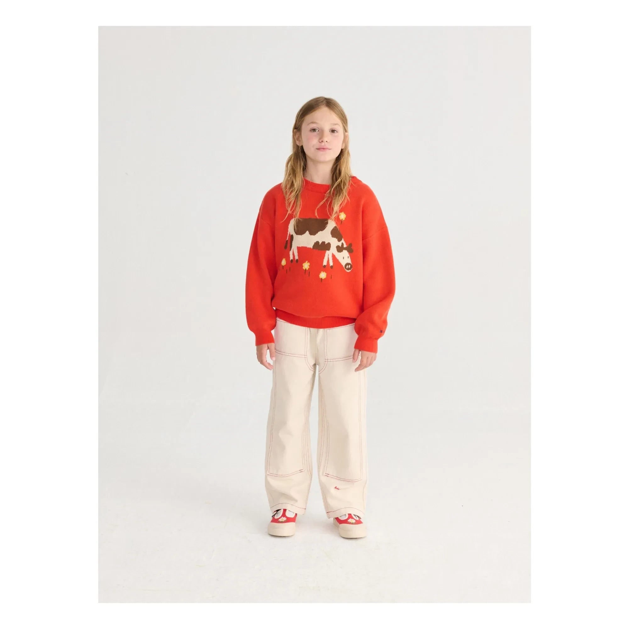 Bobo Choses - Organische Baumwoll-Twill-Panelhose | Weiß