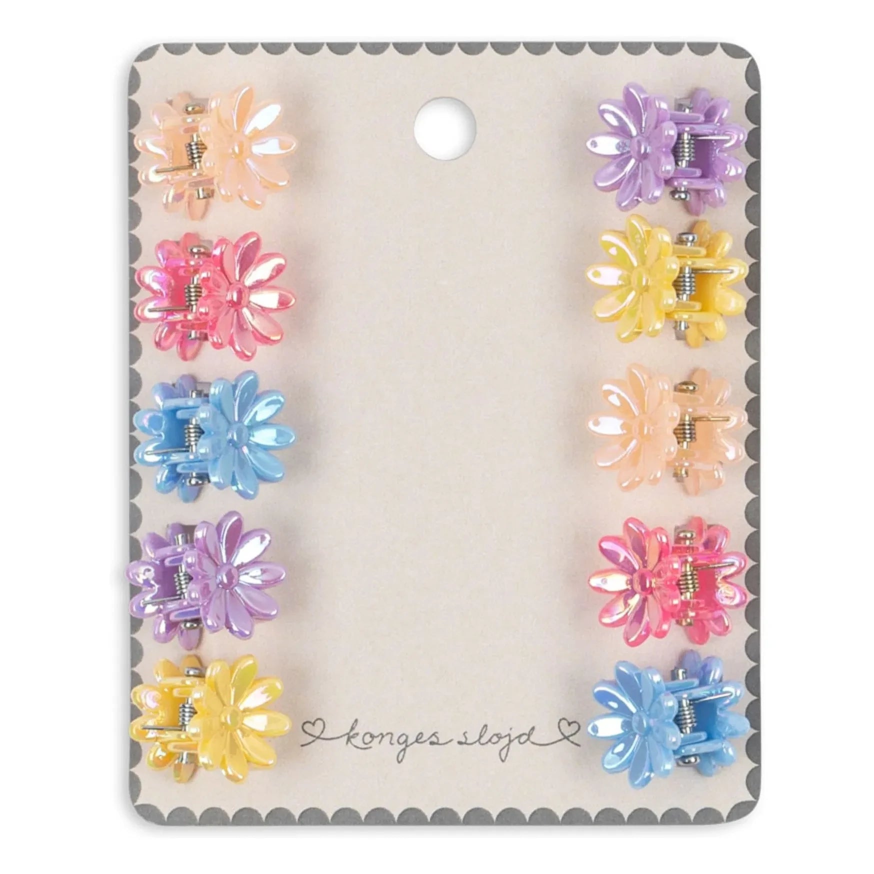 Konges Sløjd - Mini-Blumenclip-Set 10er-Pack | Pink