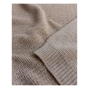 Hvid - Dora Merinowolldecke | Sand