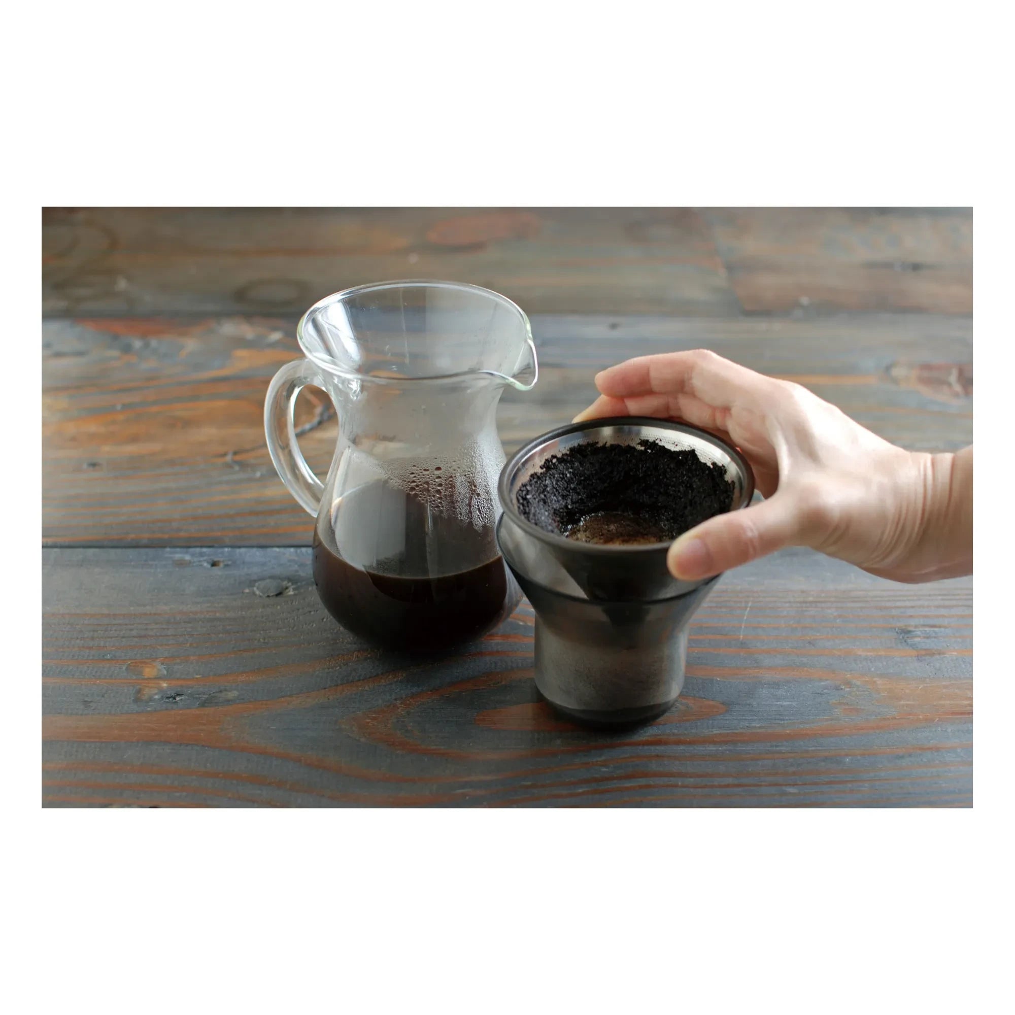 Kinto - Kaffeekaraffen-Set aus Edelstahl | Edelstahl