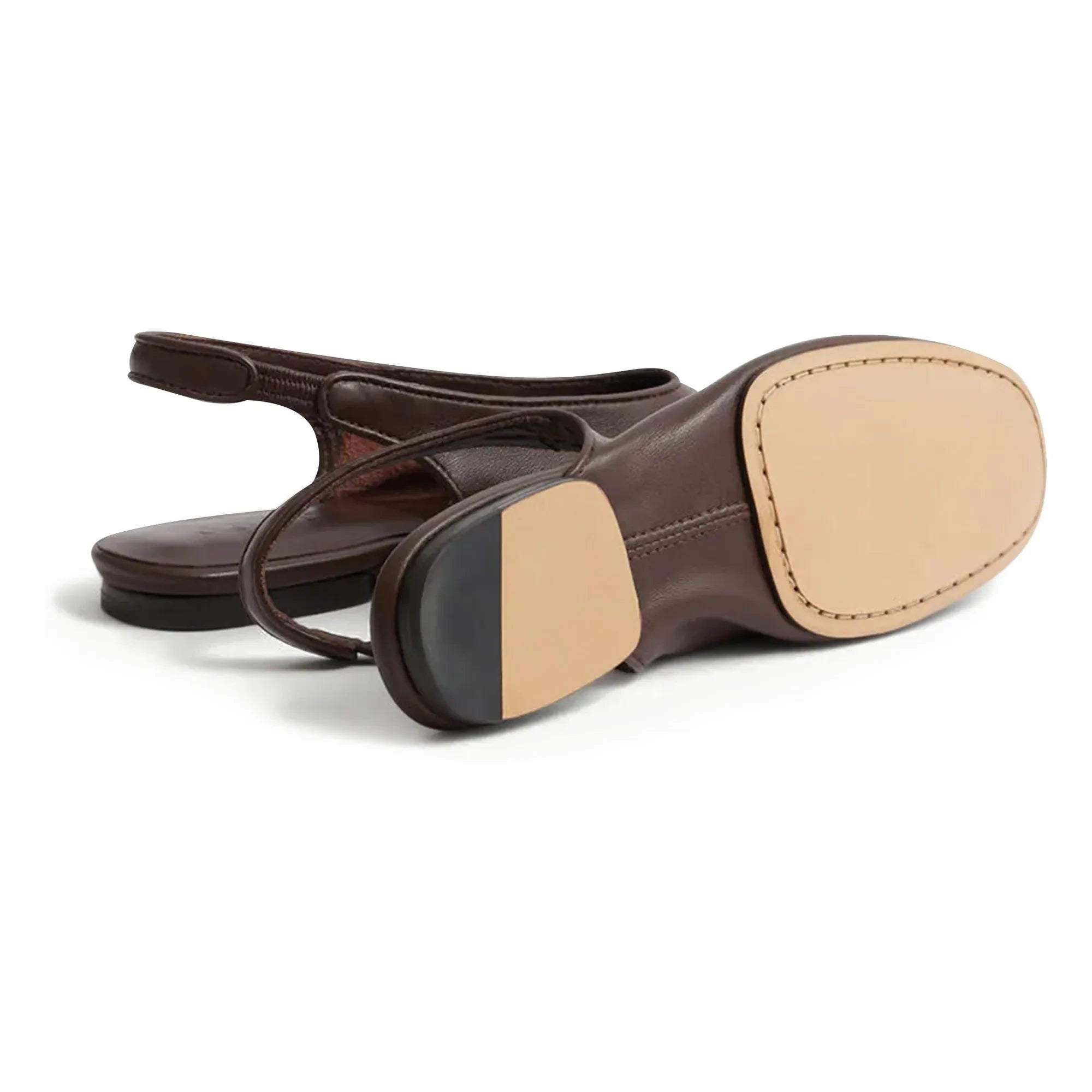 Soeur - Emmett Leder-Ballerinas | Schokolade