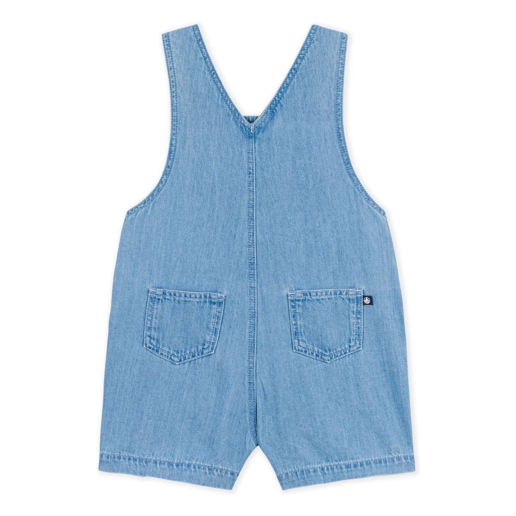 Petit Bateau - Hellblau | Denim Bio-Baumwoll Latzhose