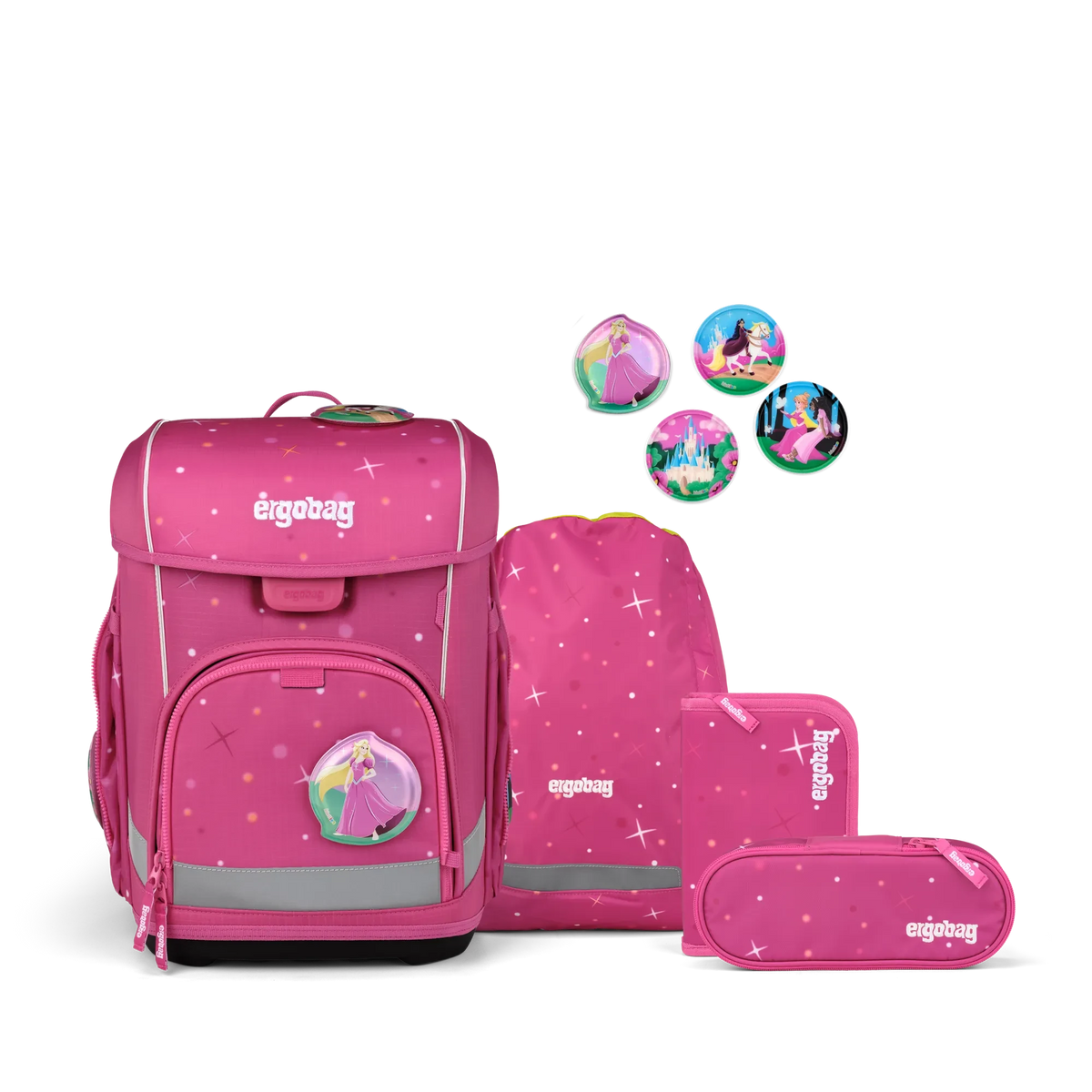 Ergobag - Schulranzen-Set cubo Wonbearcastle
