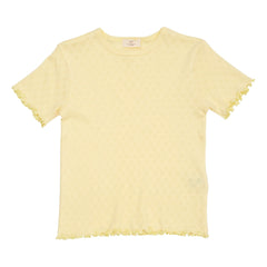 Copenhagen Colors - Pointelle T-Shirt | Hellgelb