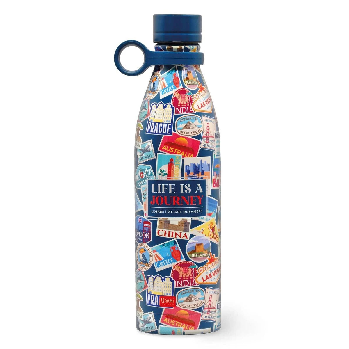 Legami - 800 ml Thermos - Reiseaufkleber - Heiß & Kalt