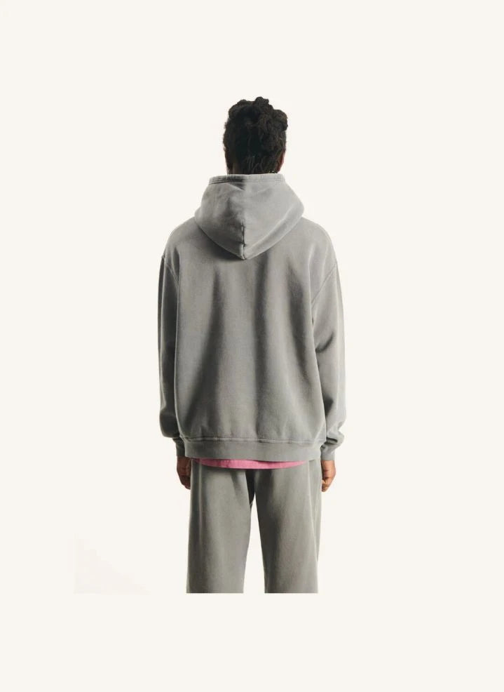 American Vintage - Plizzy Kapüşonlu Sweatshirt | Koyu Gri