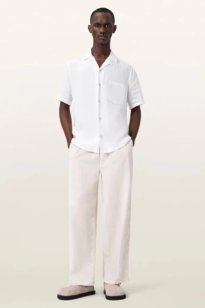 AllSaints erkek keten gömlek TRI