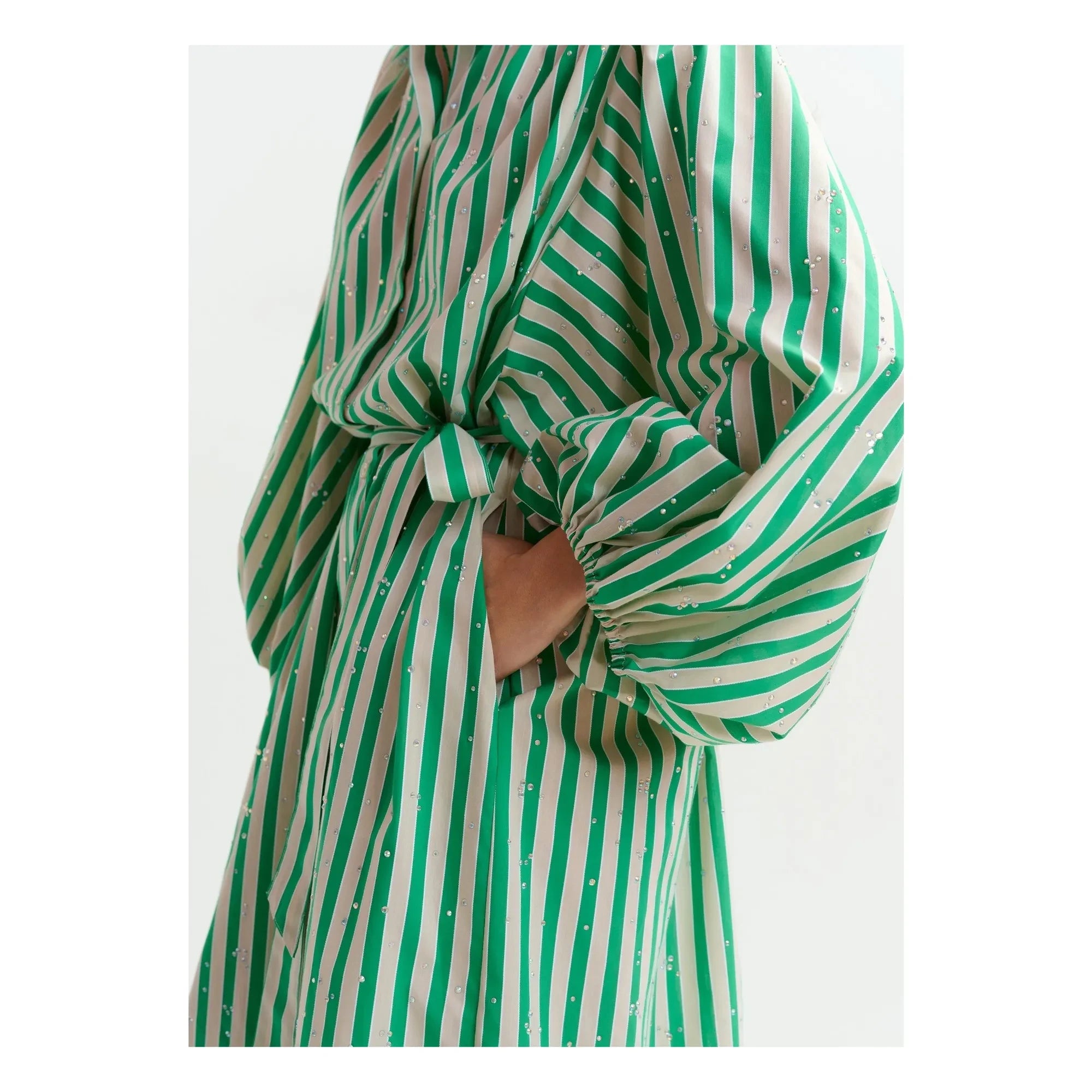 Essentiel Antwerp - Gestreiftes Jodianna-Kleid | Grün