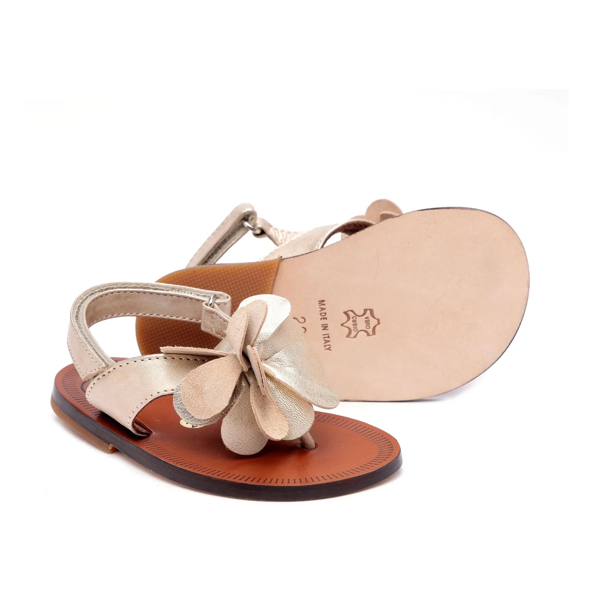 Pèpè - Blumen Sandalen | Creme
