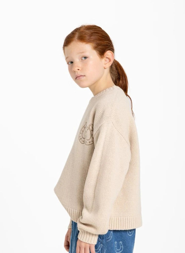 Hundred Pieces - Lacy Get Lucky Merinowollpullover | Creme
