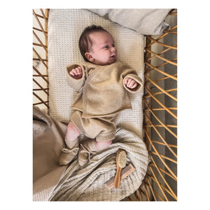 My Little Freckle - Bio-Kaschmir-Bloomer + Wickeljäckchen-Set | Beige