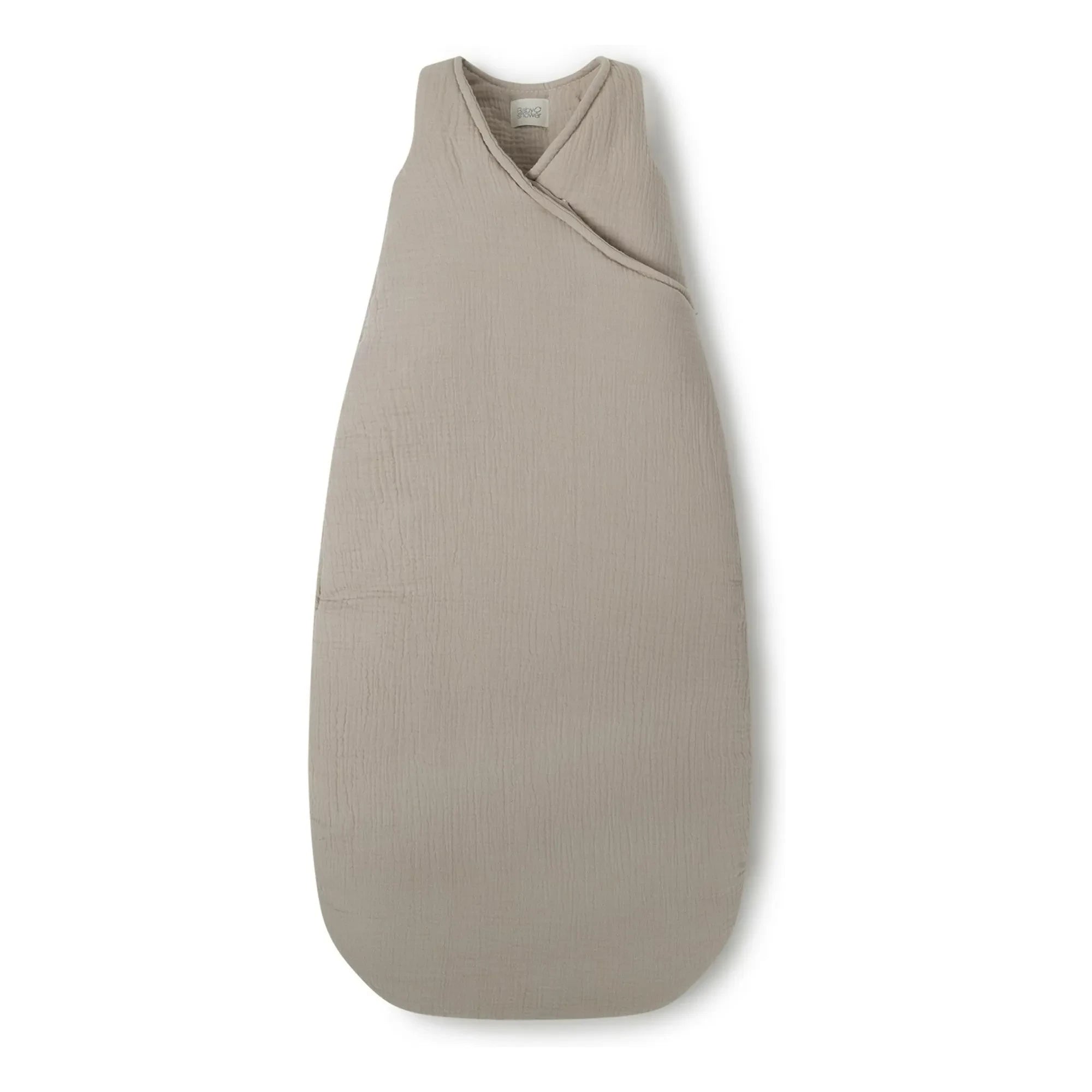 Babyshower – Schlafoverall aus Baumwoll-Musselin | Beige