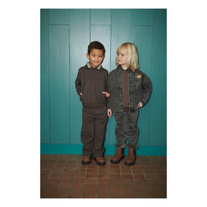 Copenhagen Colors - Elastische Bio-Baumwoll-Strickjacke | Dunkelbraun
