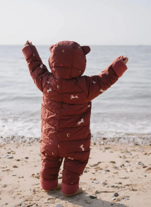 Töastie - Aus recycelten Fasern hergestellte wasserdichte Reitjacke | Terracotta